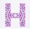 Mandala Letters - Purple H