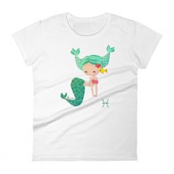 Pisces Zodiac Mermaid Tshirt Front